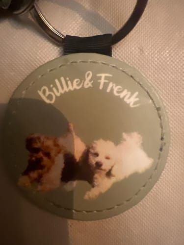 Customer photo review of Huisdier portret - Gepersonalliseerde sleutelhanger