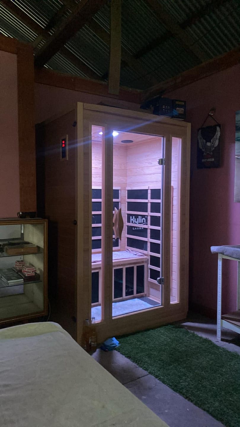 Customer photo review of Kylin Low EMF Premium Carbon Far Infrared Sauna 2 people - K8202