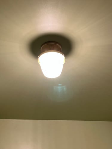 Customer photo review of Plafon Dublin do łazienki IP44 w kolorze mosiądzu - Quoizel