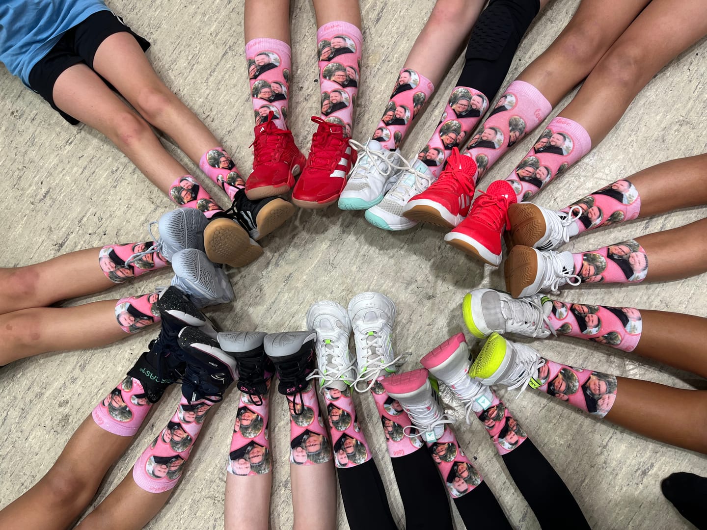 Customer photo review of LOVE - Personalisierte Socken mit eigenem Foto in Herzform