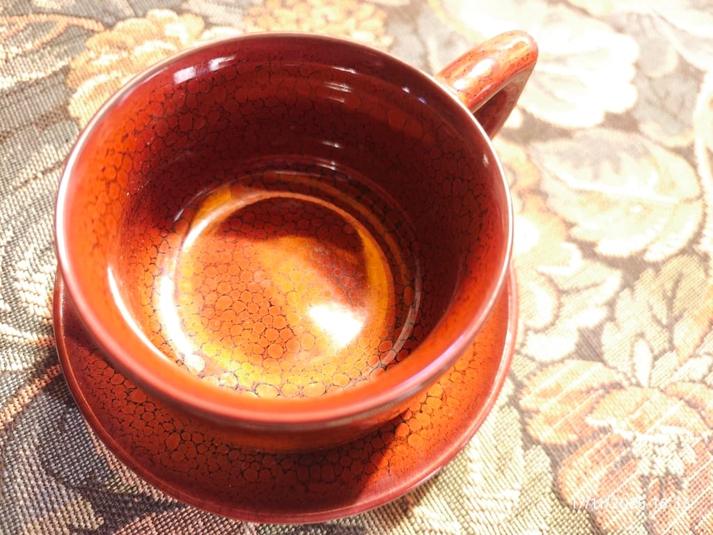 Customer photo review of Orange Coffee Cup