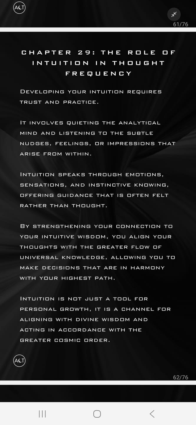 Customer photo review of Thought Frequency