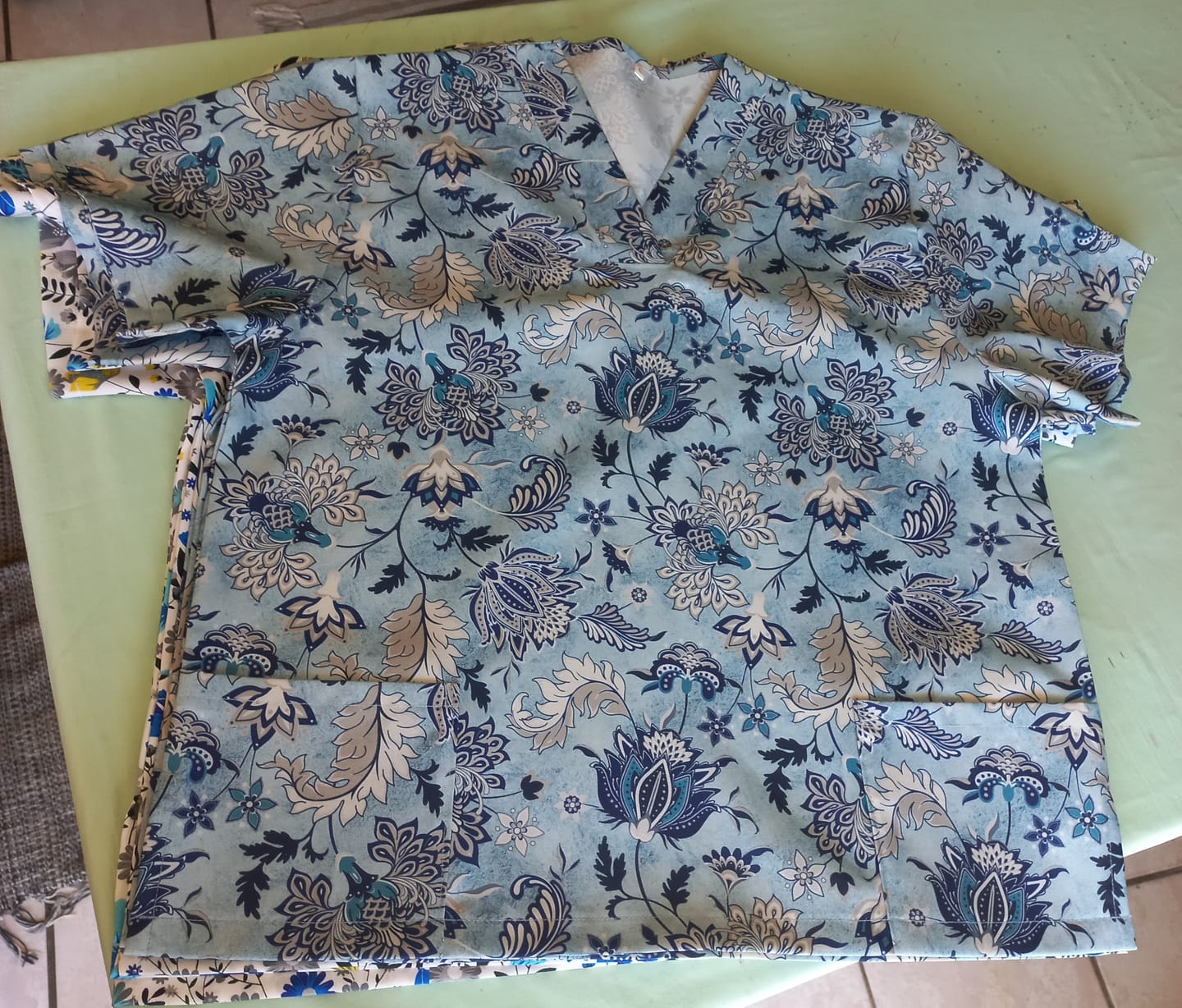 Customer photo review of Printed Mini Matt Parvati Blue