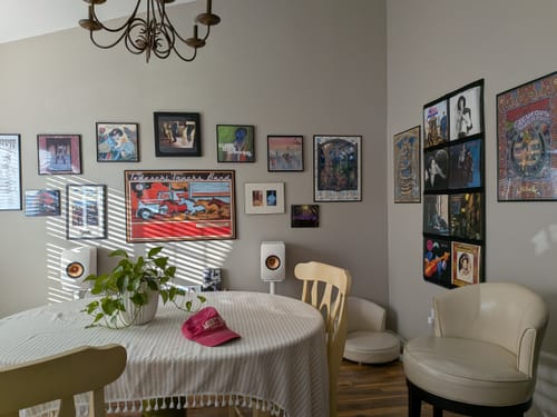 Customer photo review of 12" Vinyl Record Display Frame - LP Wall Storage