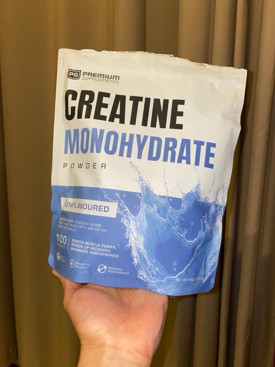 Customer photo review of Micronised Creatine Monohydrate