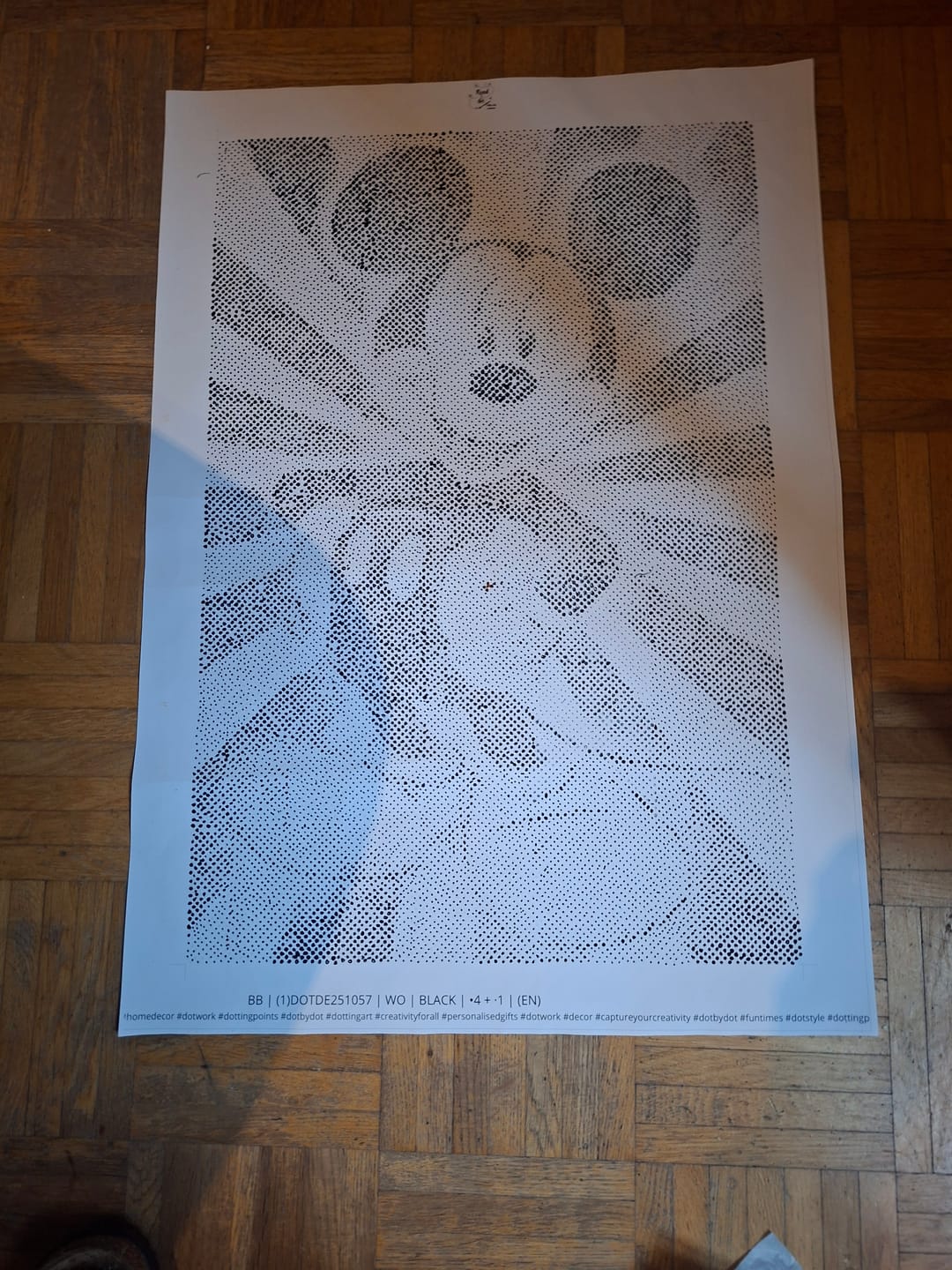 Customer photo review of Mickey Mouse | Dot Painting Kit