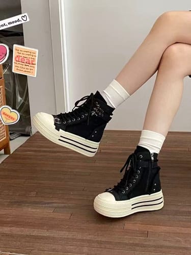 Customer photo review of Punk High-Top Boots