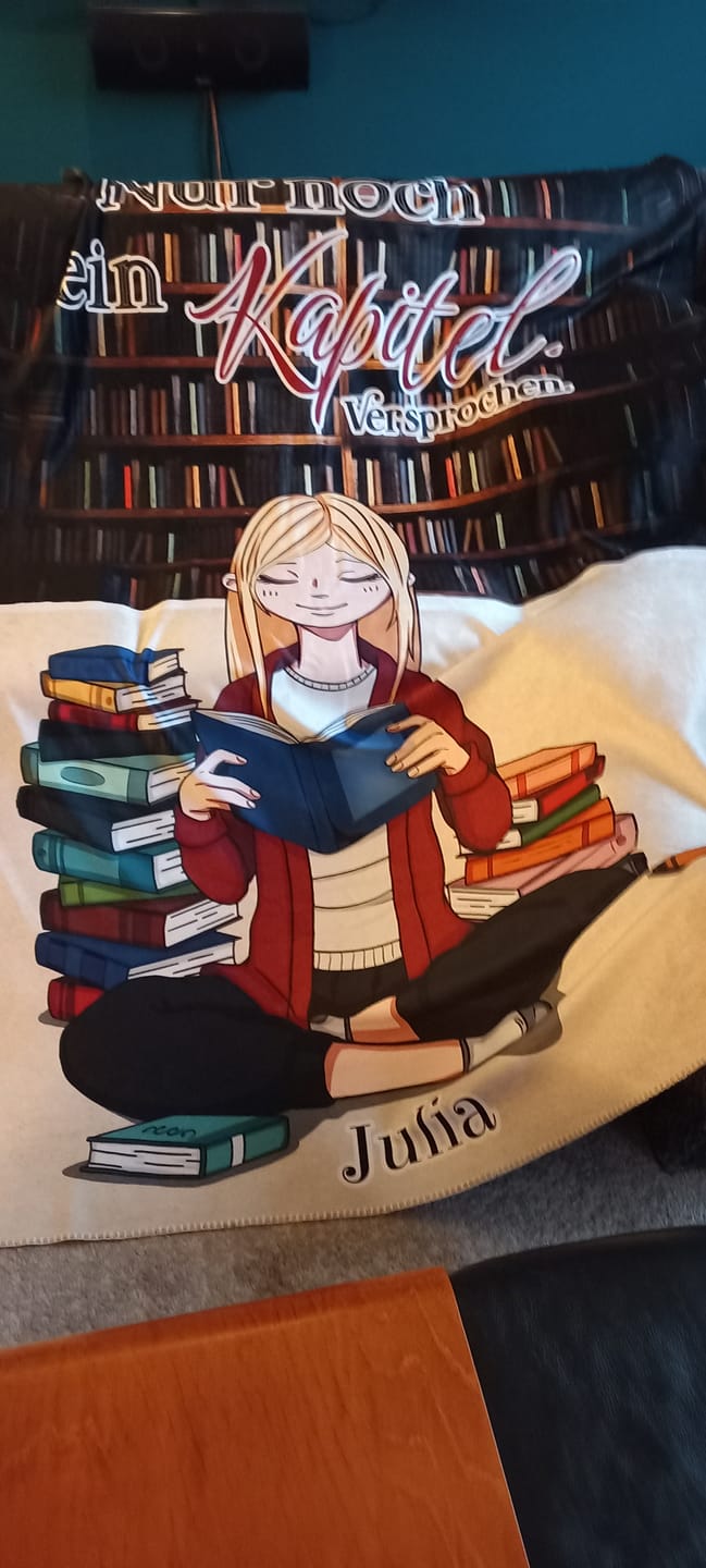 Customer photo review of Buchmädchen - Freunde-Decke