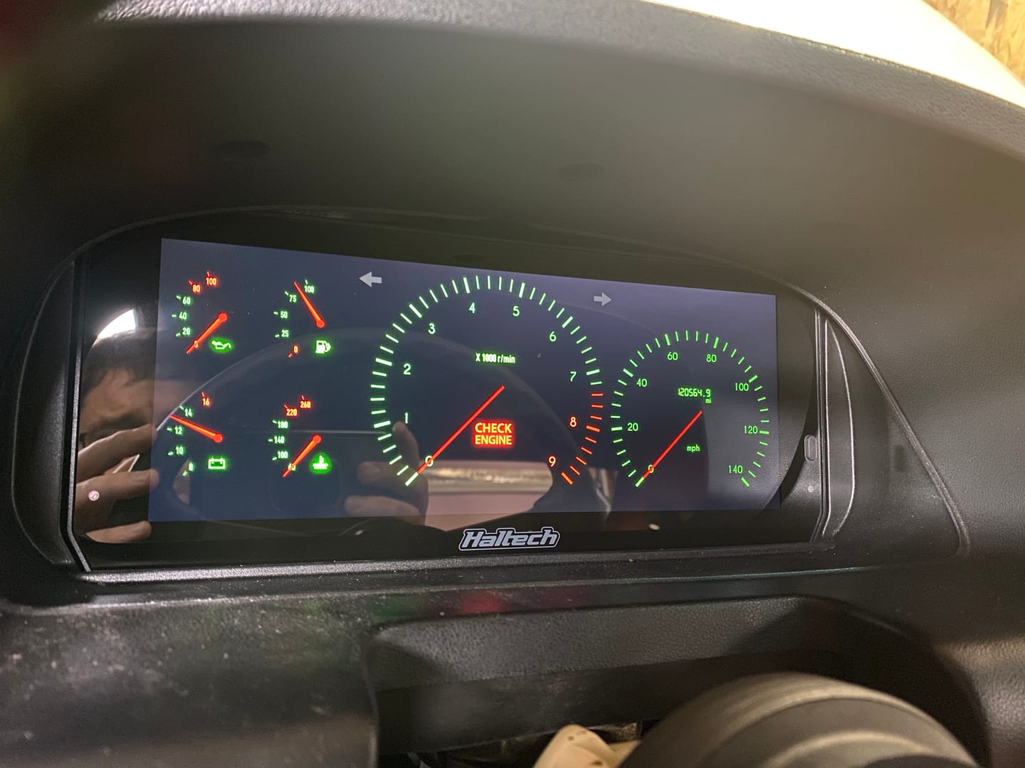Customer photo review of Mazda RX-7 FC 2nd Gen Dash Cluster Mount