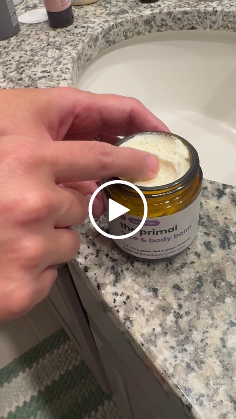Customer video review of Whipped Tallow Balm For Face & Body - Lavender