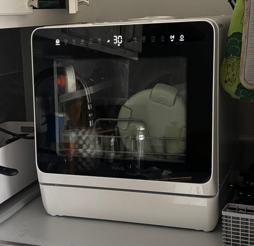 Customer photo review of R09 Compact Countertop Dishwasher