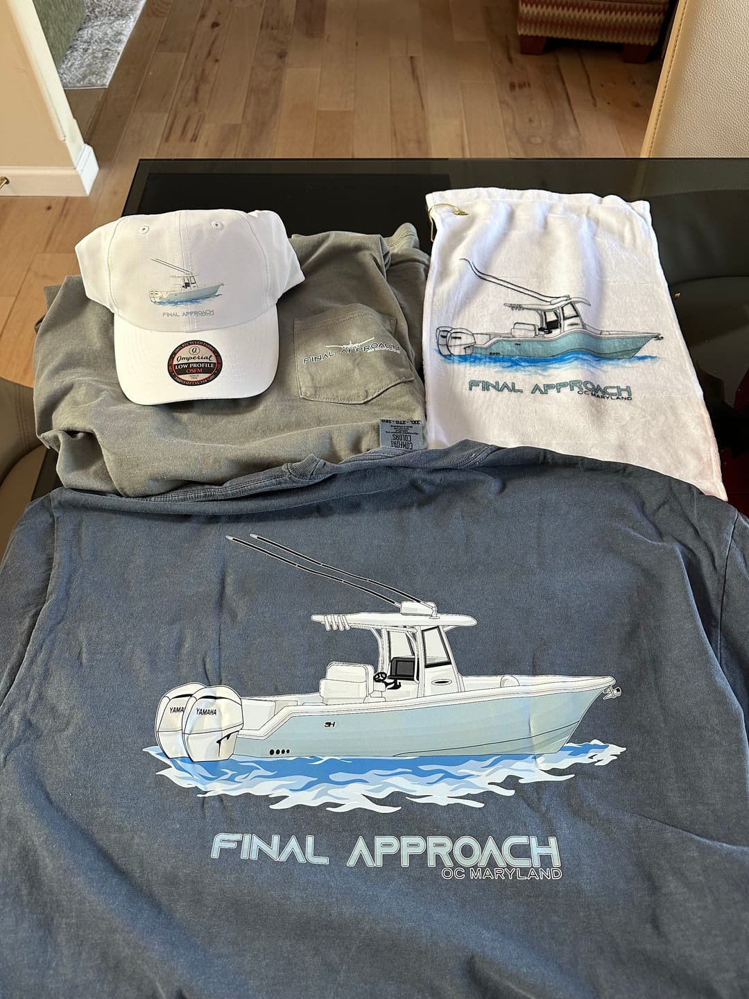 Customer photo review of Custom Digital Boat Name Logo Design