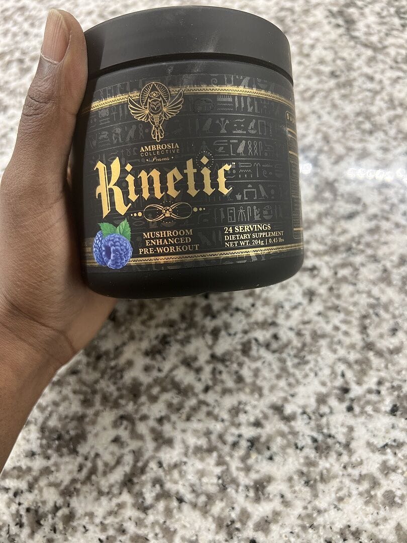 Customer photo review of Kinetic™ - Mushroom Enhanced Pre-Workout