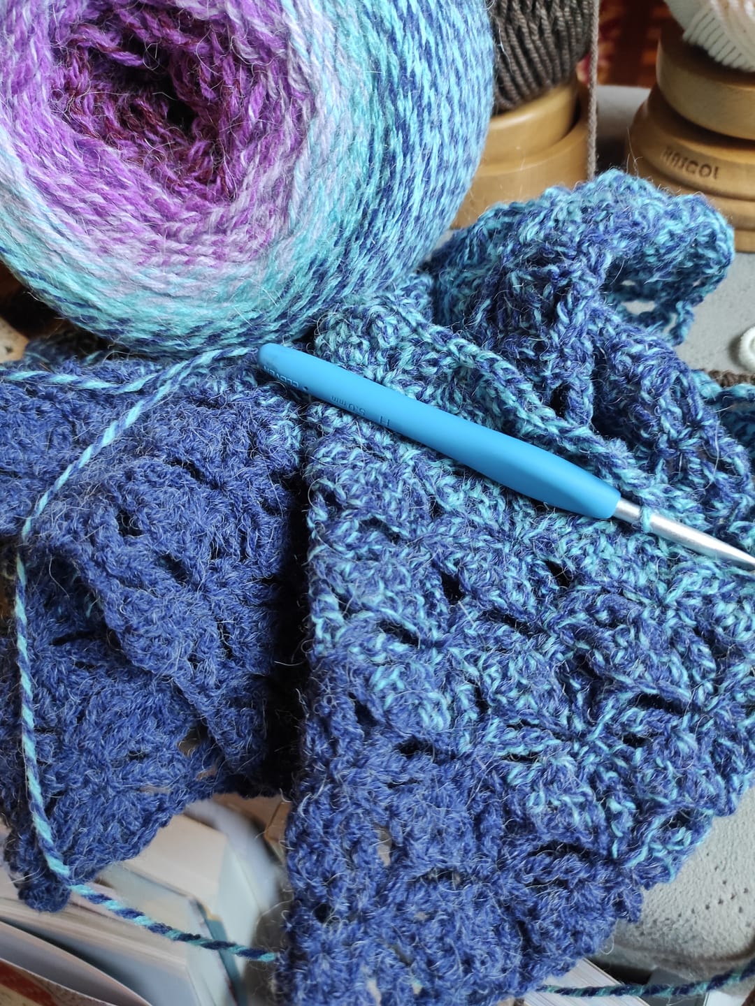 Customer photo review of YarnArt Flowers Alpaca