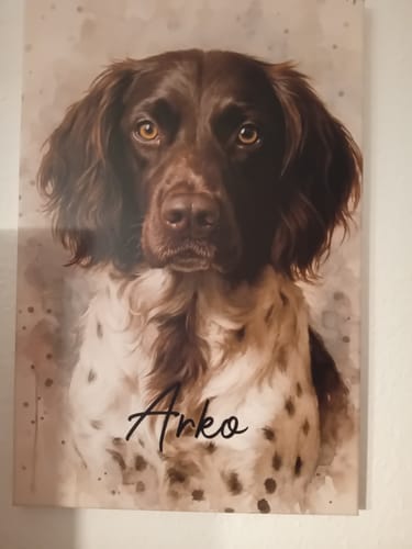 Customer photo review of Dein Haustier als Porträt - Individuelle Leinwand