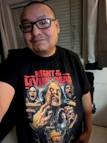 Customer photo review of NOTLD90: There Is a Fate Worse Than Death T-Shirt