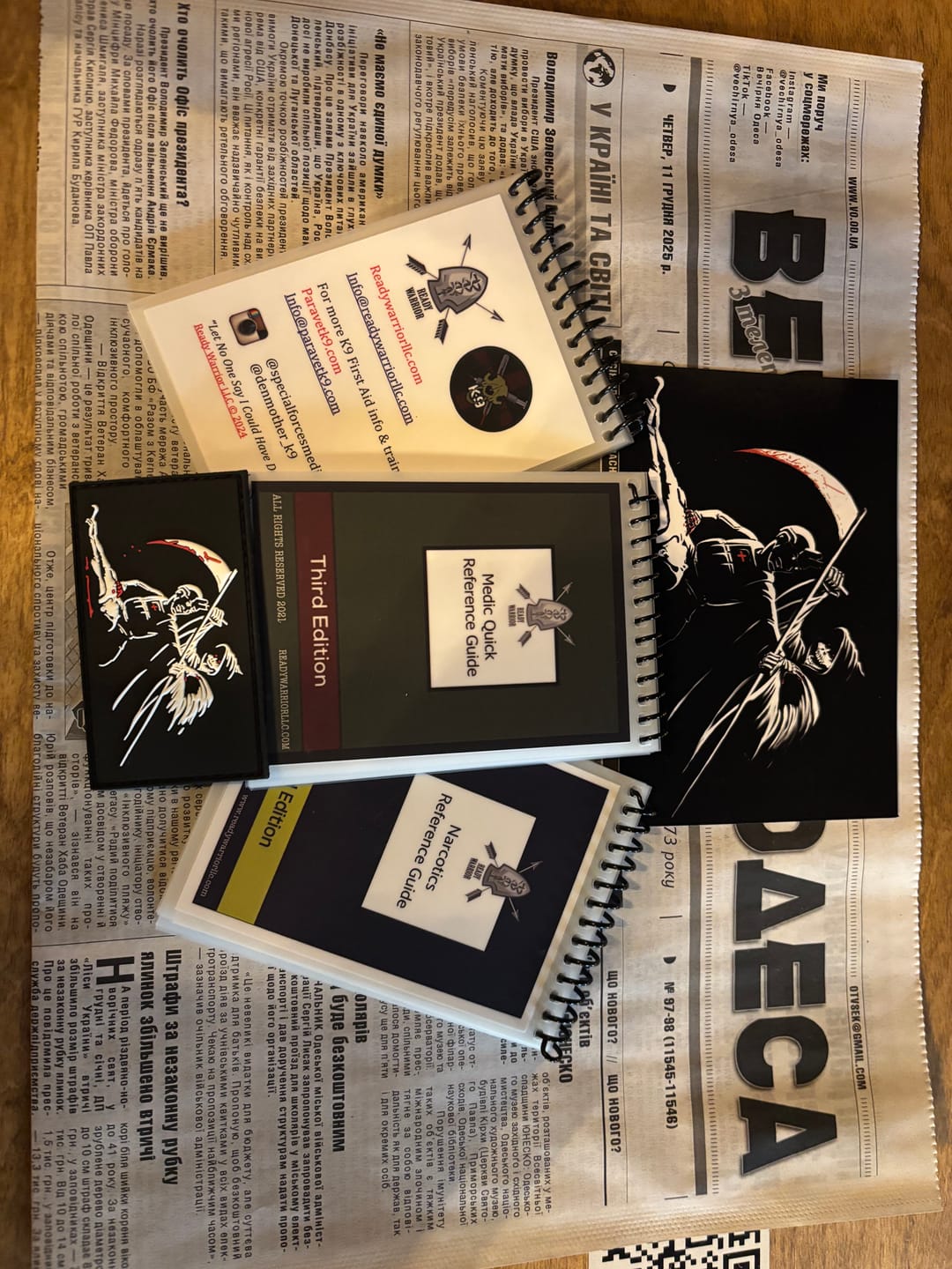 Customer photo review of The 3-pack Quick Ref Guide Set w/patch!--BRAND NEW COMBINATION!
