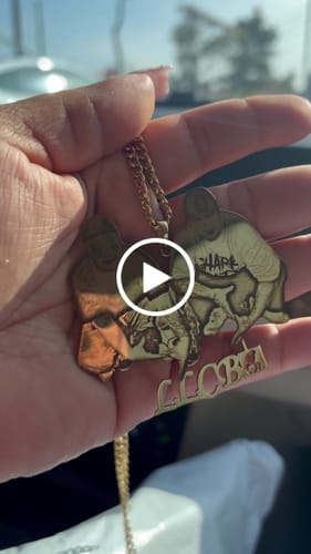 Customer video review of Custom Photo Engraved Pendant Necklace