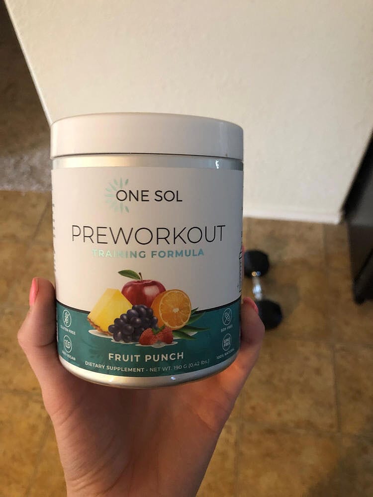 Customer photo review of Pre Workout Training Formula