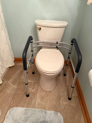 Customer photo review of Toilet Safety Rail (350lb)