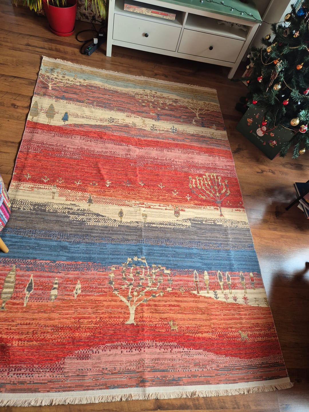 Customer photo review of Rota Yıkanabilir, Çift Taraflı Kullanıma Uygun Yumuşak Tuşeli Otantik Kilim 12 TERRA