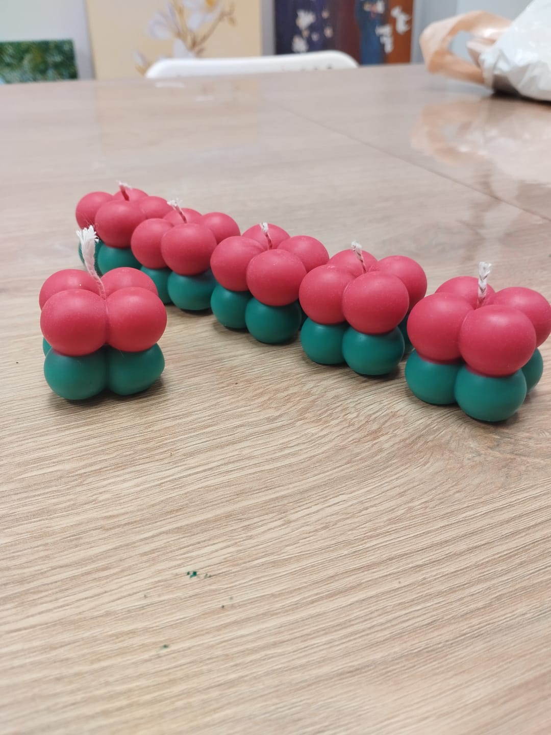 Customer photo review of Colorante líquido para velas ROJO PRIMARIO