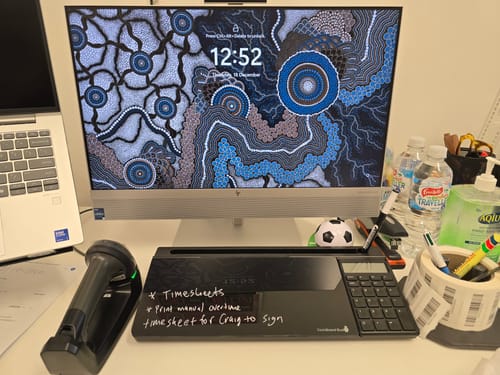 Customer photo review of DeskBoard Buddy