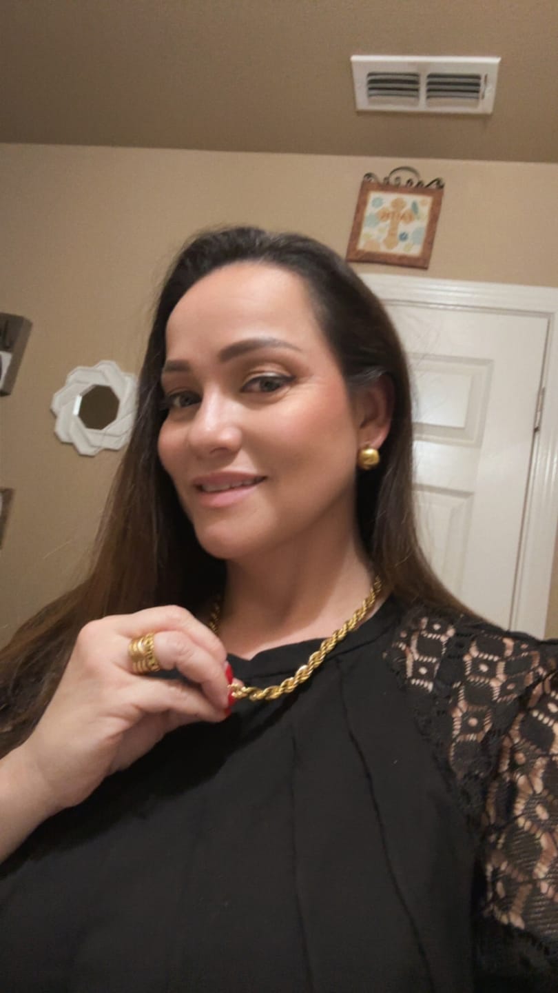 Customer photo review of Bahama Bold Earrings (Bundle)