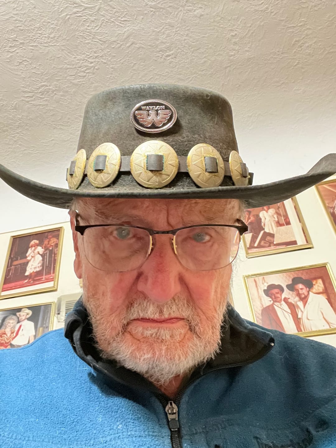 Customer photo review of Waylon Flying W Black & White Pin