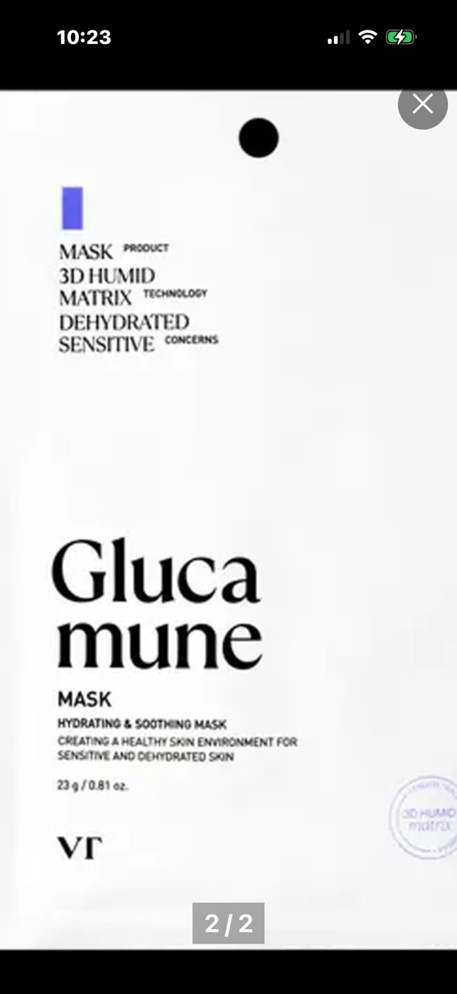 Customer photo review of [VT Cosmetics] Glucamune Mask 1ea