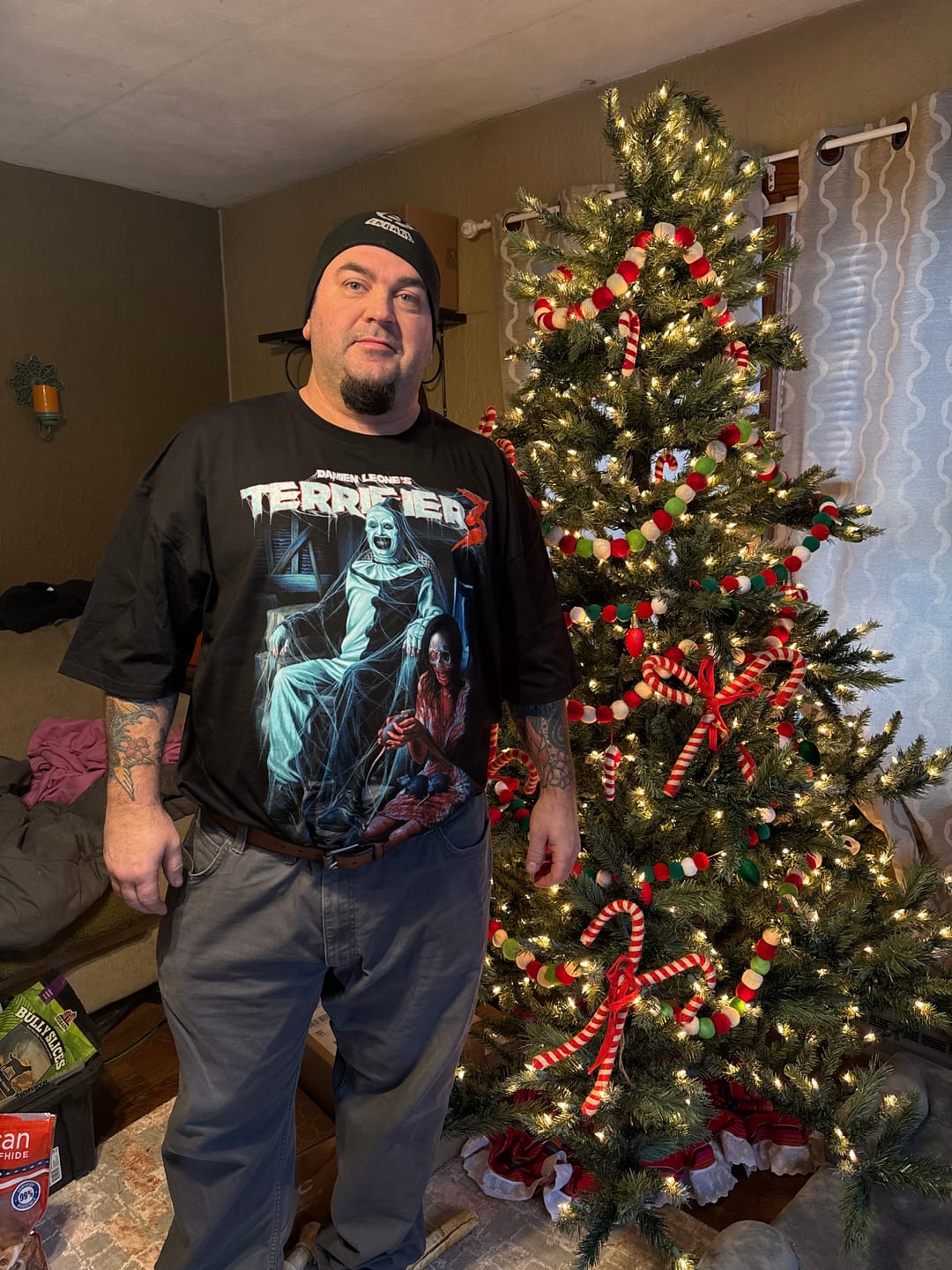 Customer photo review of Terrifier 3 Terrors In The Attic T-Shirt