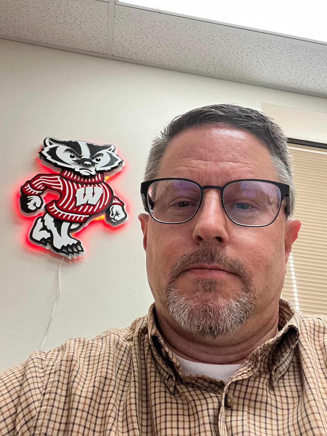 Customer photo review of Wisconsin "BADGER"  3D Vintage Metal Wall Art