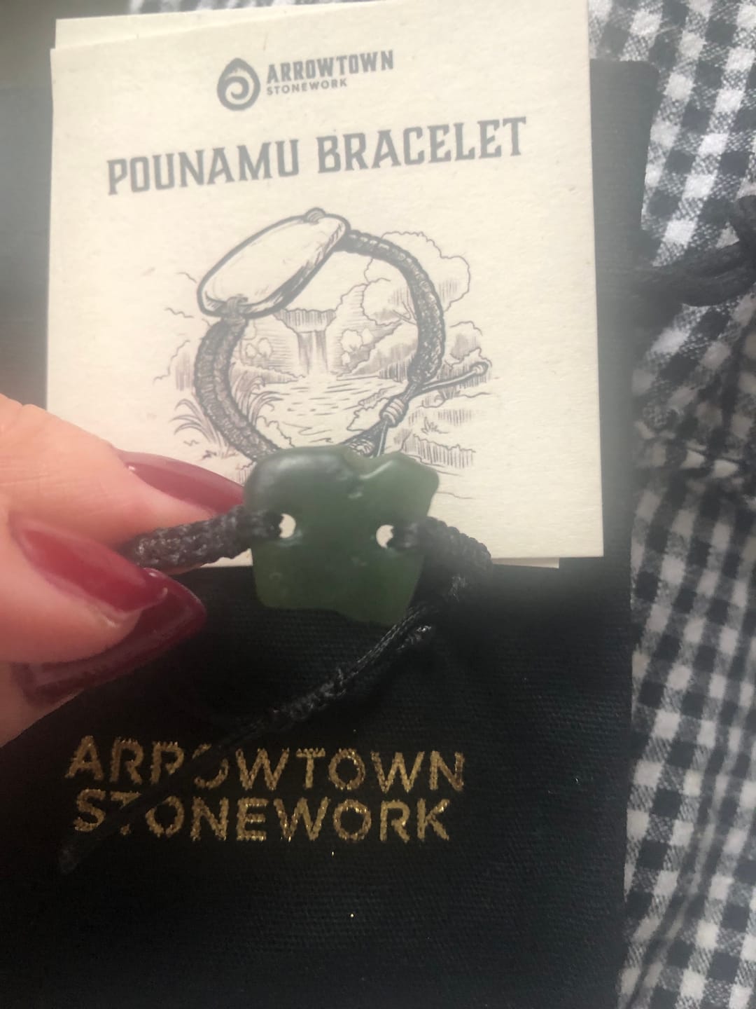 Customer photo review of Greenstone Bracelet