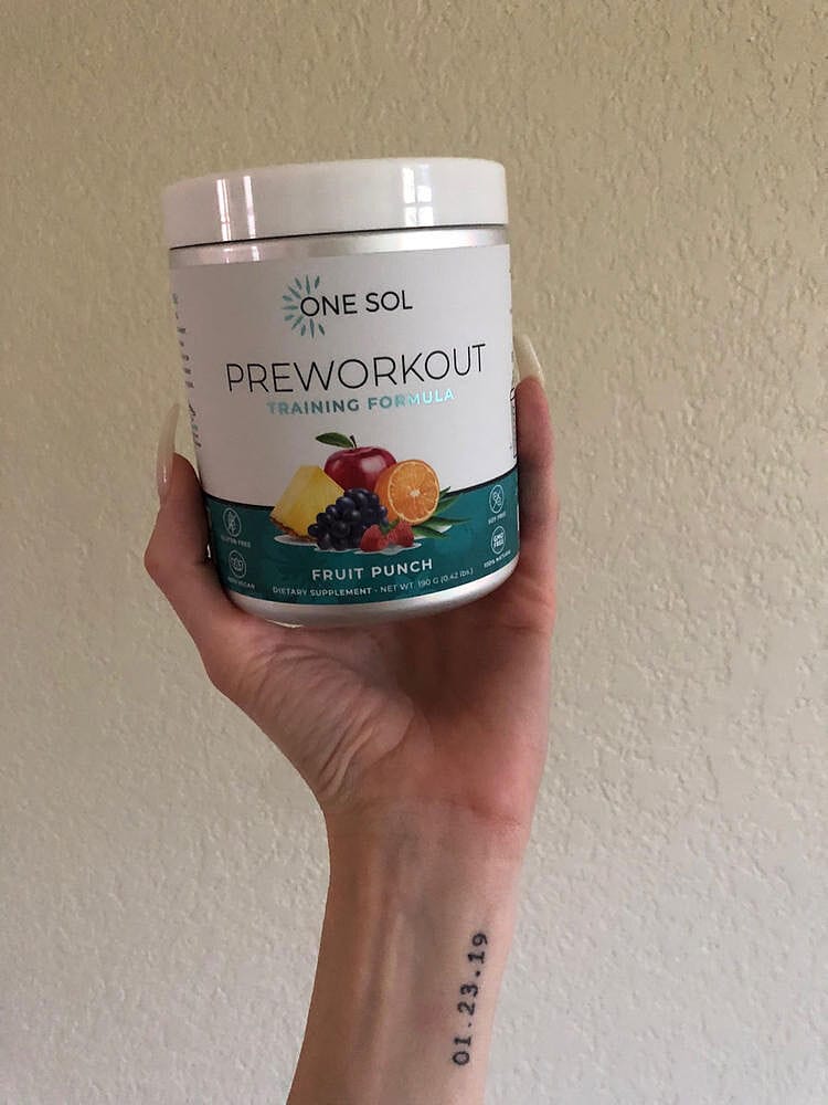 Customer photo review of Pre Workout Training Formula