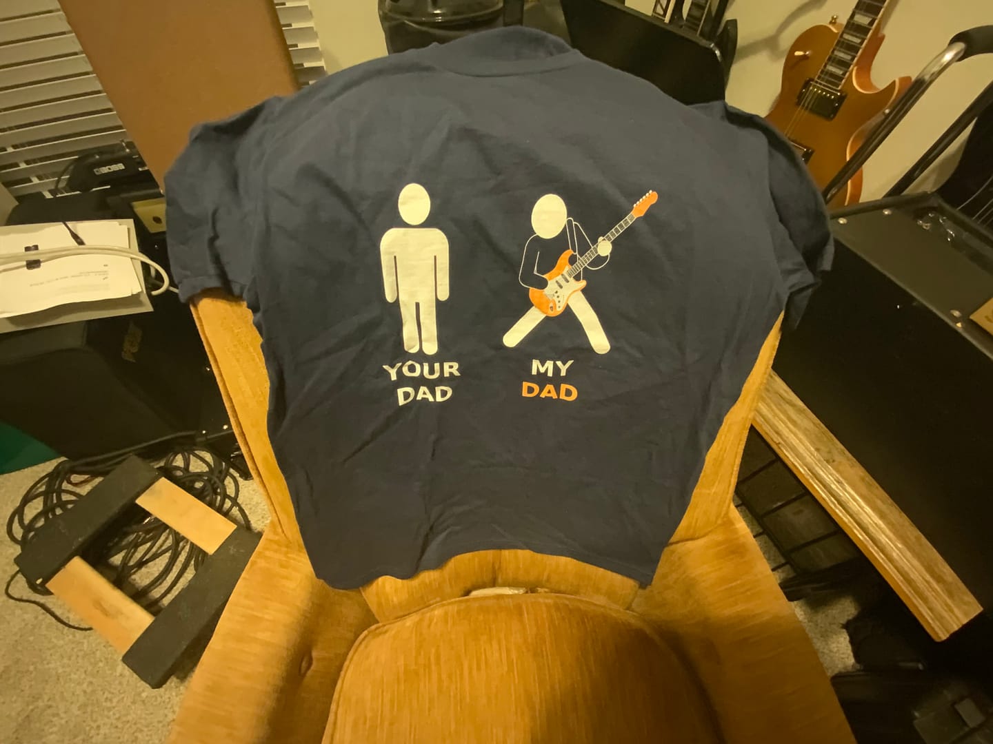 Customer photo review of Dad Electric Guitar T-Shirt