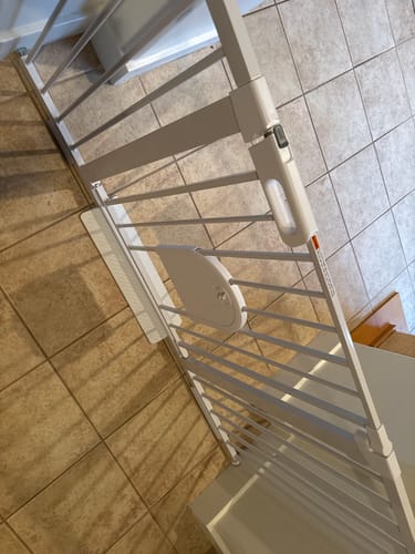 Customer photo review of FairyBaby Premium Quality Baby Gate with Cat Door