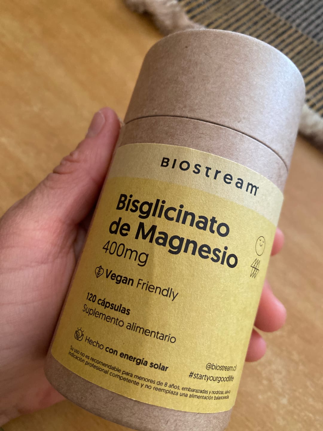 Customer photo review of Bisglicinato de Magnesio 400mg 120 Capsulas Vegano