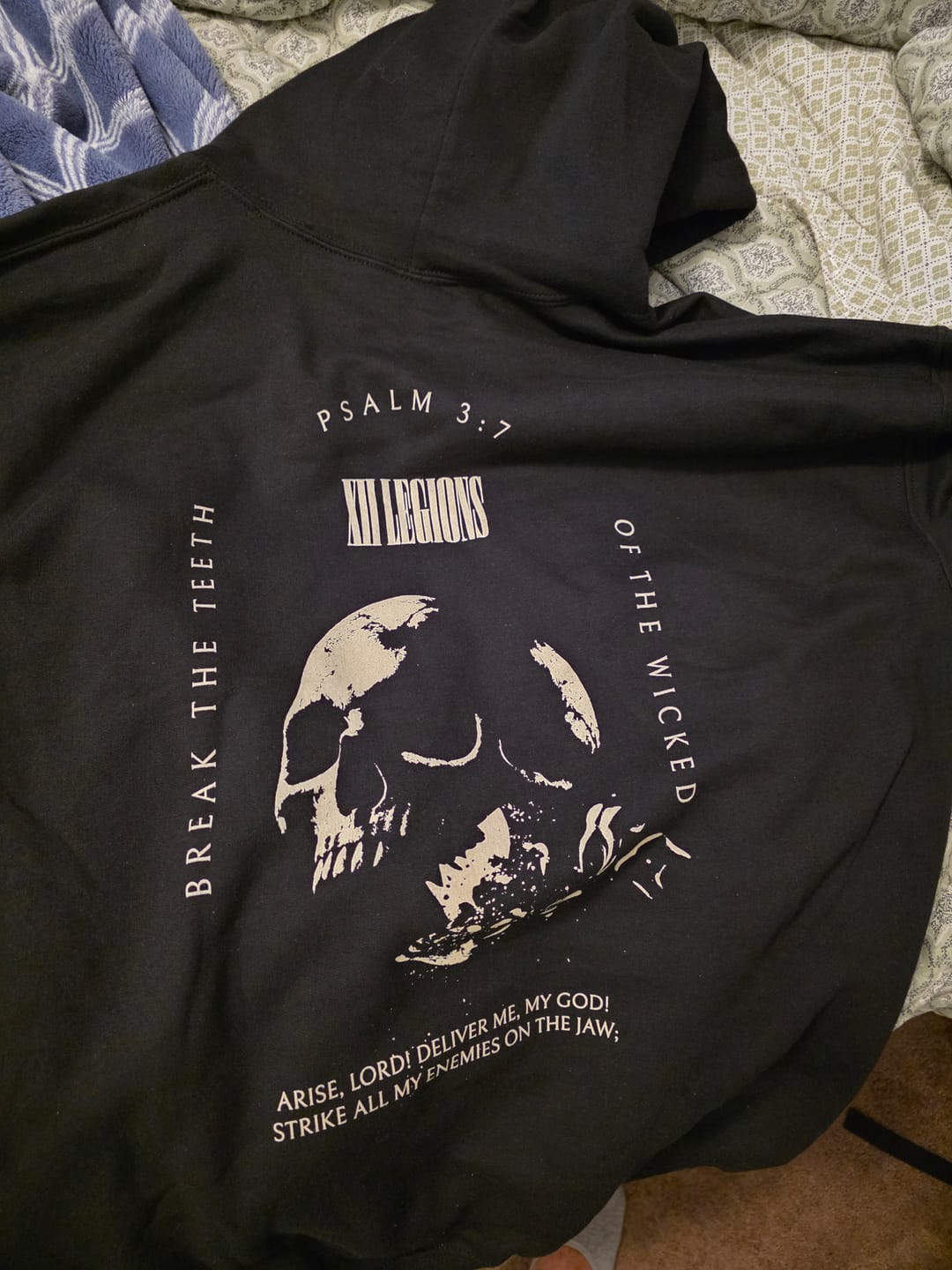 Customer photo review of PSALM 3:7 Hoodie