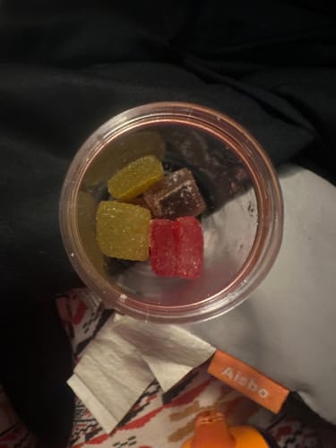 Customer photo review of Alpha 6 Gummy Sampler Jar 600mg THC + THCP Vegan