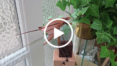 Customer video review of MarinerPoet™ Handcrafted Wooden Manta Ray Automaton