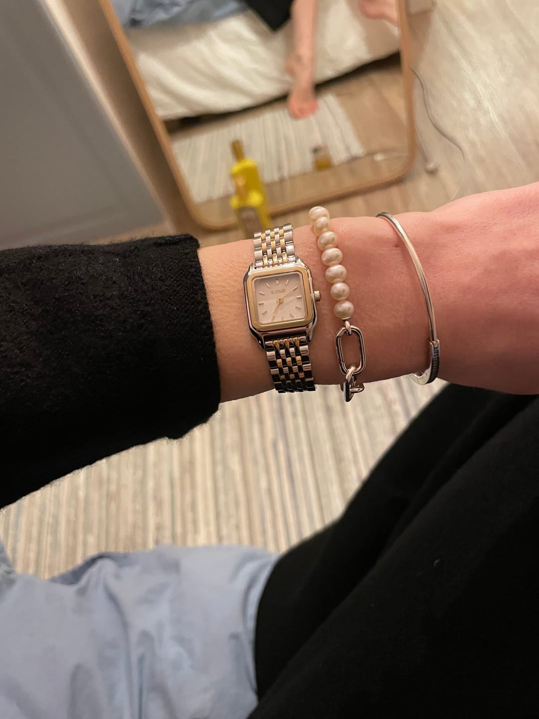 Customer photo review of Macy Petite Gold Silver