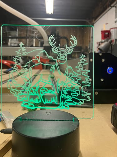 Customer photo review of Deer Inlay Digital File