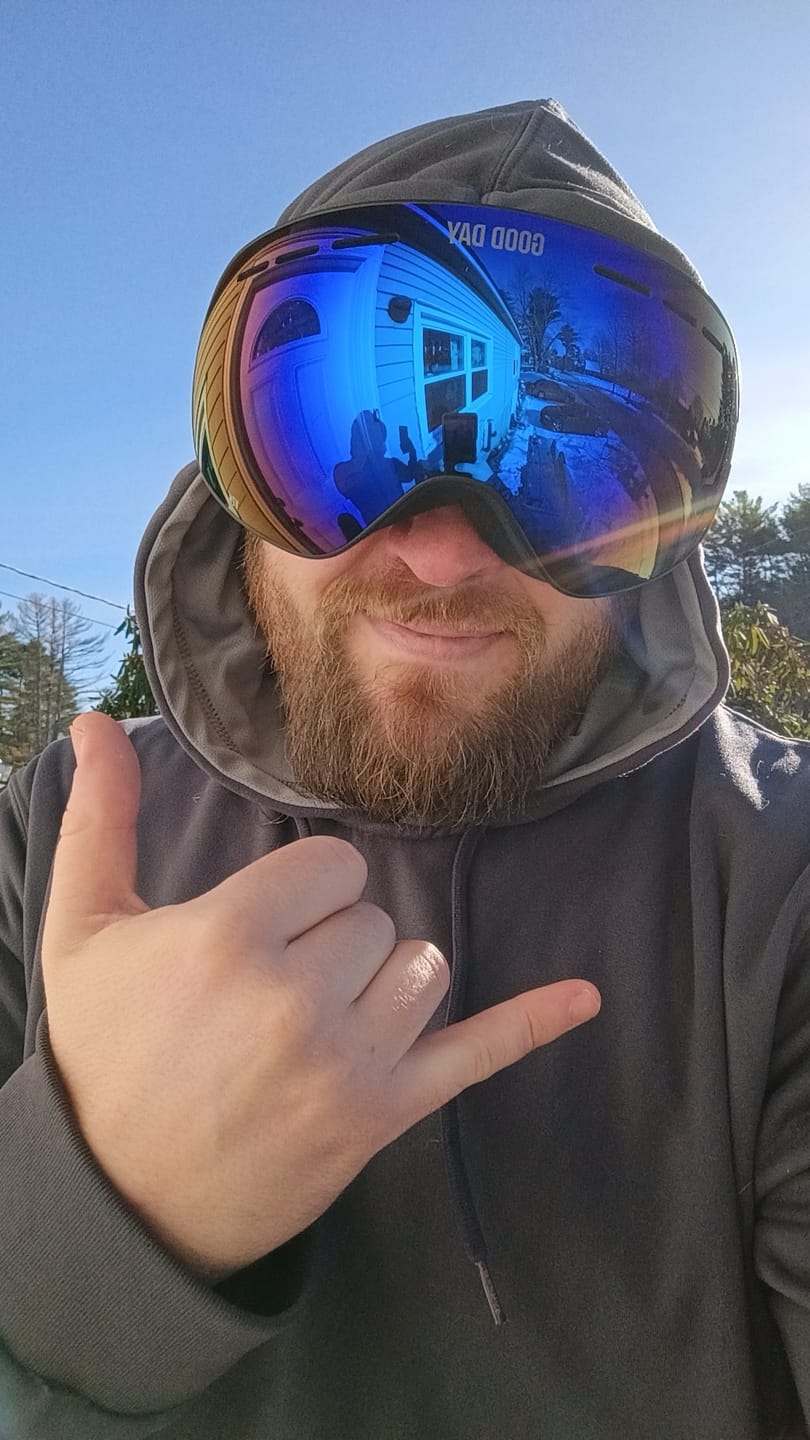 Customer photo review of The Emily Snow Goggle - Shred Blue Lens
