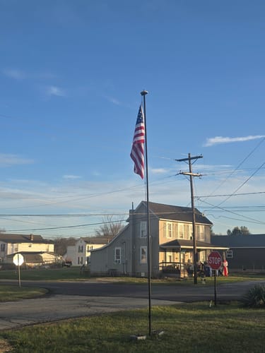 Customer photo review of Ultra Heavy Duty American Flag - 2-ply Polyester - Made In USA