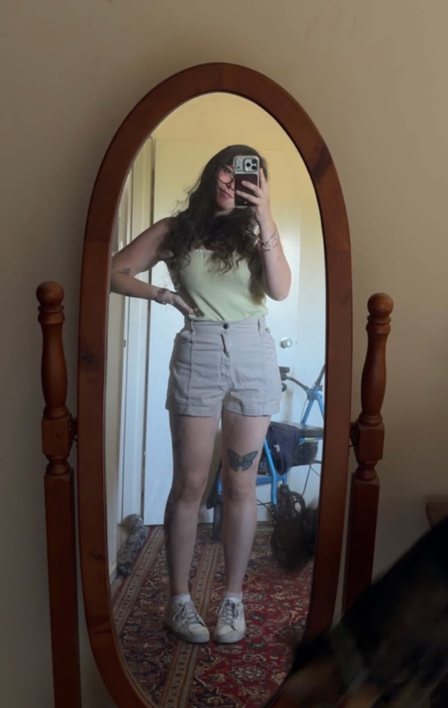Customer photo review of Tinnie Shorts - Stone
