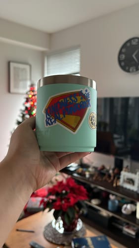 Customer photo review of Stickers Laminados Mate