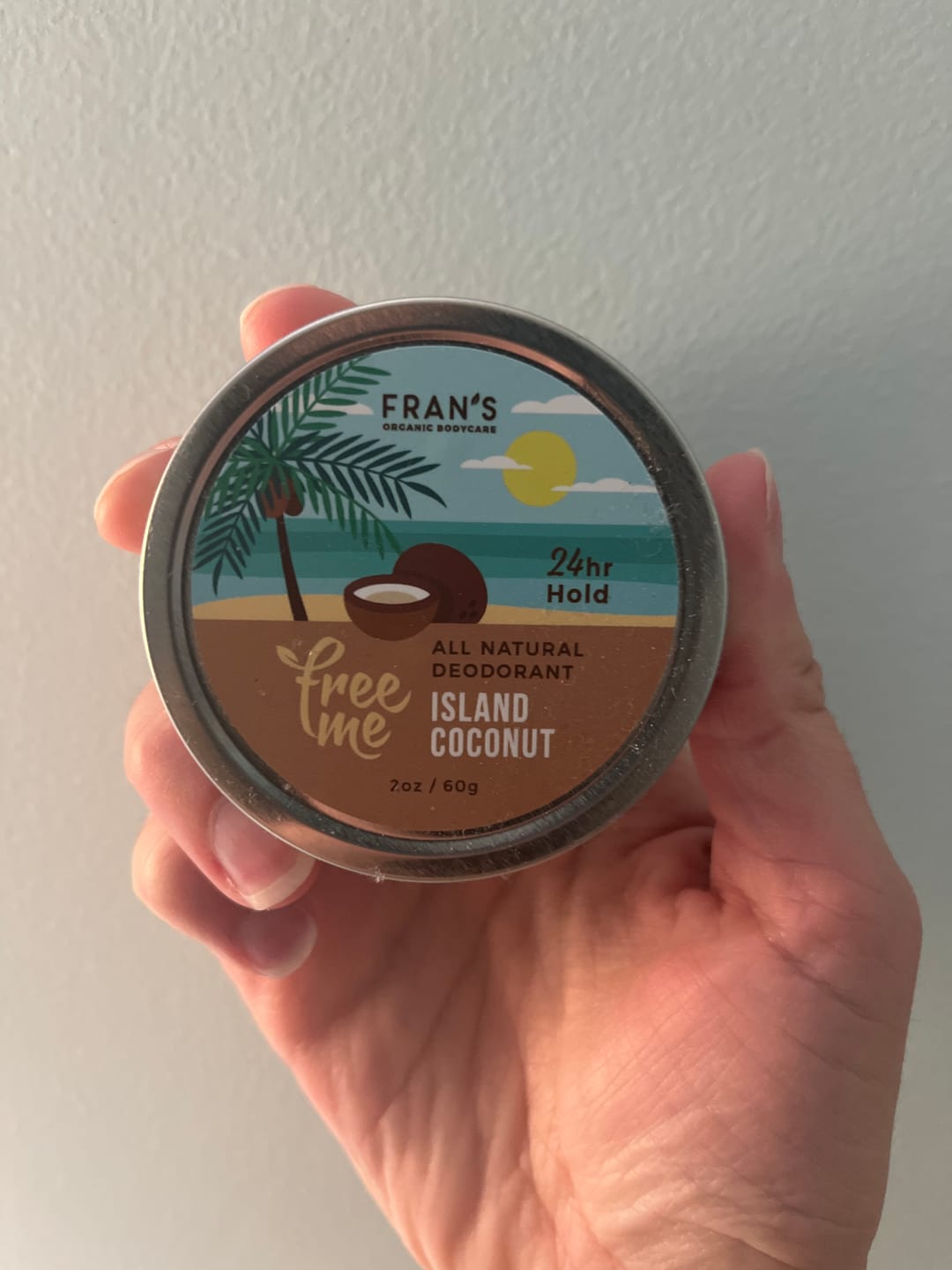 Customer photo review of FreeMe Deodorant Island Coconut