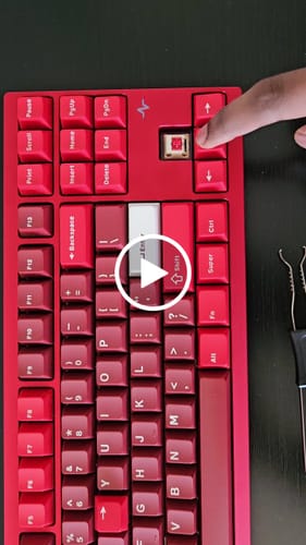 Customer video review of BSUN Strawberry Cheesecake Tactile Switch R2 Factory Lubed (10PCS)