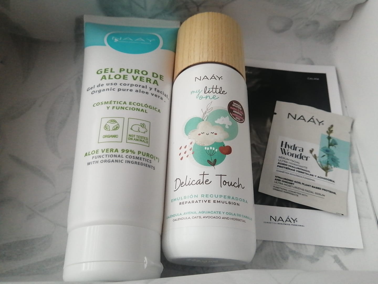 Customer photo review of Emulsion recuperadora + Gel aloe vera gratis  !!!!!🎁