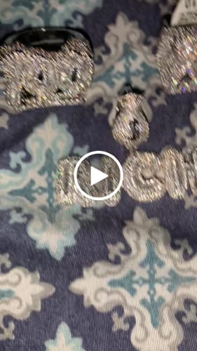Customer video review of RICH Money Bag CZ Iced Out Pendant .925 Sterling Silver